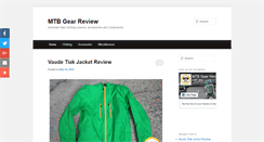 Desktop Screenshot of mtbgearreview.com